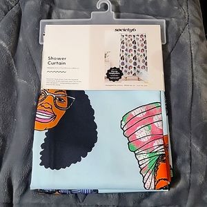 Beautiful Women Shower Curtain Art by Dorcas Magbadelo Creates society6 69”x72”